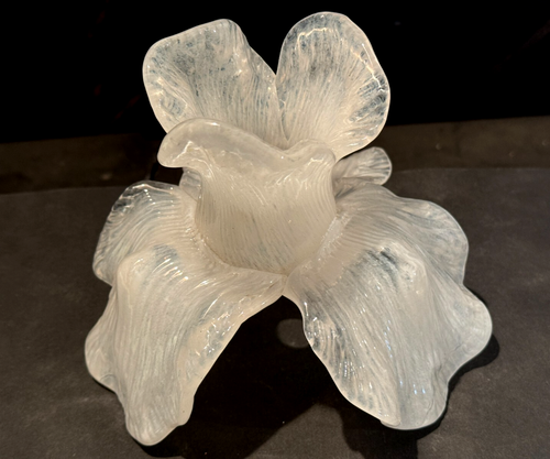 FIORE PARALUME IN VETRO DI MURANO, H 150 mm, Ø 165 MM, PER LAMPADARI O APPLIQUE - Foto 3 di 8