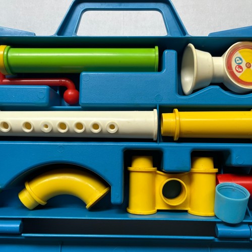 Fisher Price Crazy Combo Horn Set Complete Vintage #604 Vintage 1983 Musical Toy - Picture 8 of 9