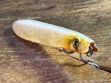 Evergreen Showerblows Shorty Topwater Lure White No Needle, 16.3g, Used
