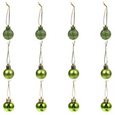 12 Pcs Tree Decorations Hanging Ball Ornaments for Small Decorative
