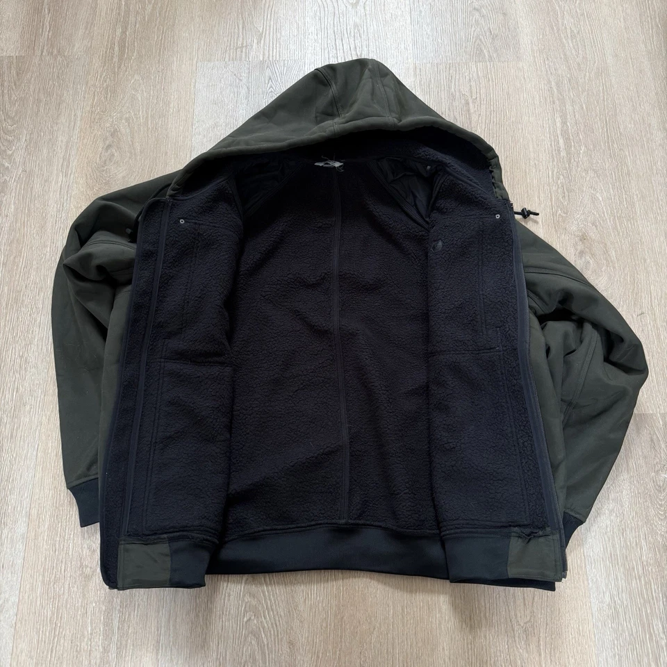 Duluth Trading Co Jacket Mens 3XL Green Prudhoe Bay Hooded Fleece Lined Coat - Image 3 of 4