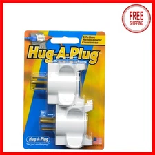 Compact Twin Pack of Grounded Right Angle Plugs - Essential Home Tool
