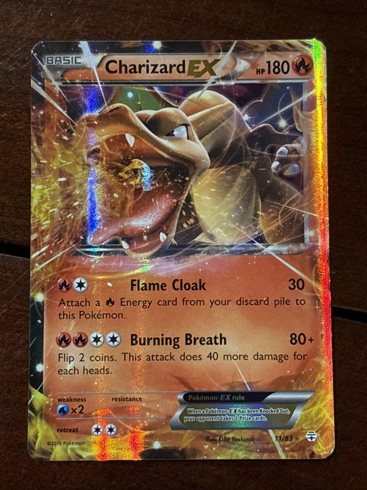 Pokemon Generations Charizard Ex 11/83 Holo Rare MP