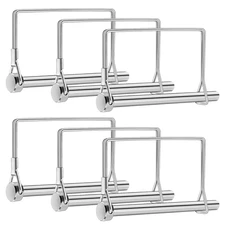 6 Pcs Trailer Coupler Pins, 5/16" X 4" PTO Shaft Locking Pins, Heavy-Duty Square