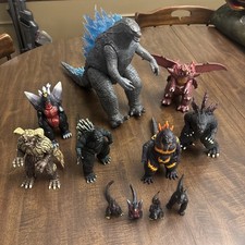 Bandai Godzilla Figure Lot Kaiju Collection Multiple Monsters Pre-Owned