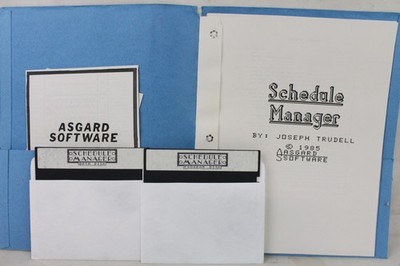 Vintage Asgard Software Game Original Paperwork Schedule Manager TI99/4A