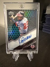 2020 Topps Chrome Black - Chrome Black Autographs Rod Carew #CBA-RC Green...