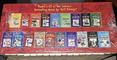 Jeff Kinney Diary of a Wimpy Kid Box Of Books 1-19 Series Boxed