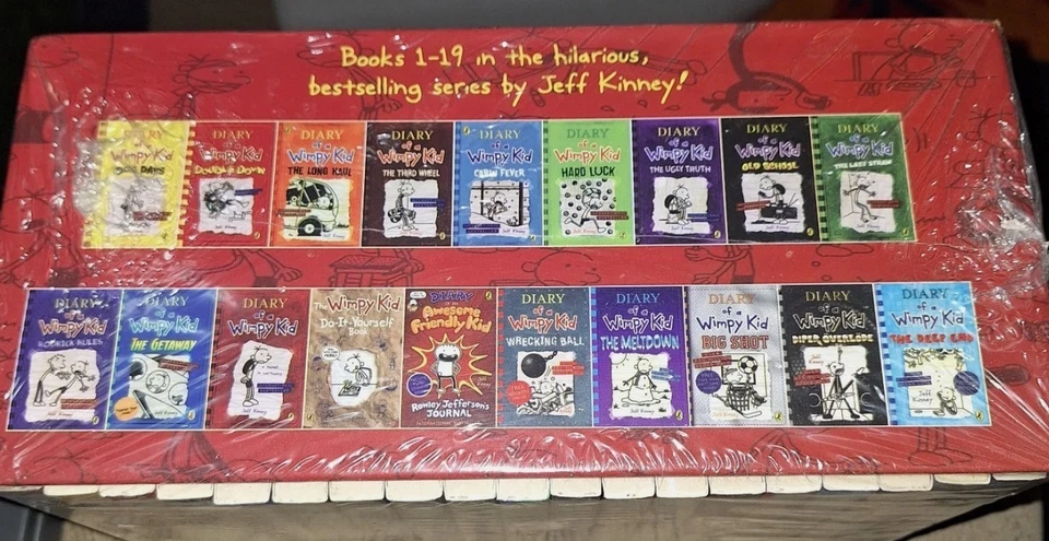 Jeff Kinney Diary of a Wimpy Kid Box Of Books 1-19 Series Boxed Set Collection - Image 2 of 2