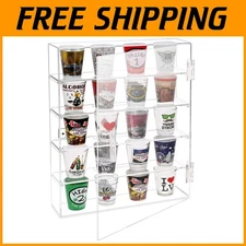 Fashionable 5-Tier Acrylic Display Case with Magnetic Door for Collectibles