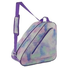 HEXIFUL Skate Bag for Ice, Inline, Roller Quad Skates - Watercolor/Purple 010