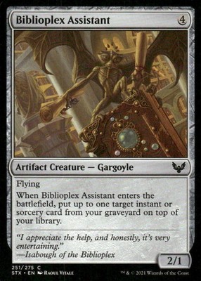 Biblioplex Assistant Strixhaven: School of Mages MTG Magic the gathering card