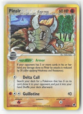 #Pinsir (Delta Species) #9/101 Holo Rare,Holo Near Mint or Better Pokemon