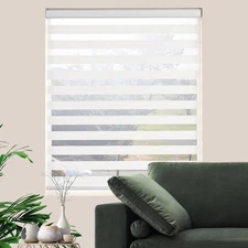 Jiangpin Zebra Roller Shades Dual Layer Light Filtering Window Blinds #R025