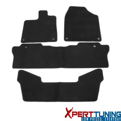Fits 16-22 Honda Pilot Car Auto Floor Mats Carpets Front Rear  Nylon Liner Black