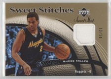 2006-07 Upper Deck Sweet Shot Stitches Memorabilia Gold 13/50 Andre Miller z0c