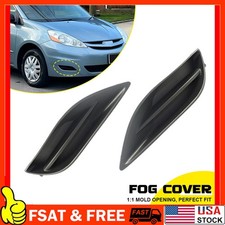 For 2006-2010 Toyota Sienna Bumper Front Fog Light Lamp Cover Lh Rh X2