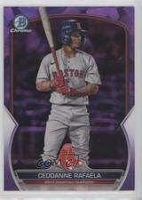 2023 Bowman Sapphire Edition Chrome Prospects Purple 1/25 Ceddanne Rafaela 0o48