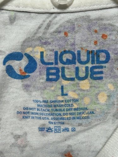 Vintage 1998 Liquid Blue Joey Mars Zidzoii Shirt Size L Stoner Skate Hippie - Picture 5 of 8