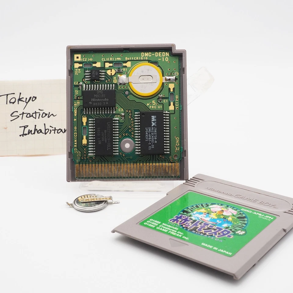 Nintendo Game Boy Japanese Pokemon Red or Green in Box Manual Map NEW BATTERY - Image 2 of 3