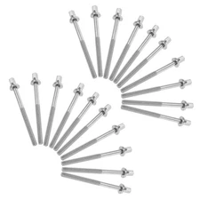 20 Pcs M5 X 60 mm Stainless Steel Drum Screws Set For Bass Snare Drum Hardware