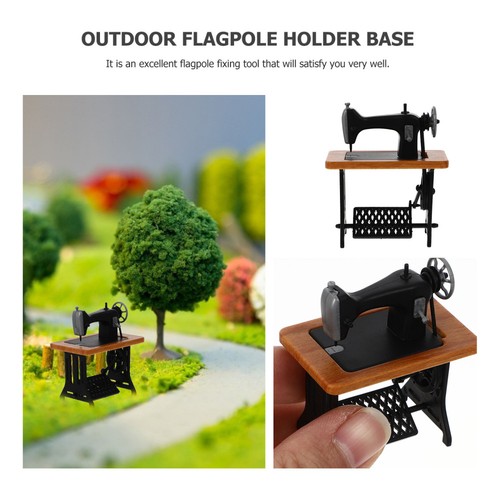 Mini Sewing Machine Child Room Decoration Portable Handheld Miniture - Picture 2 of 12