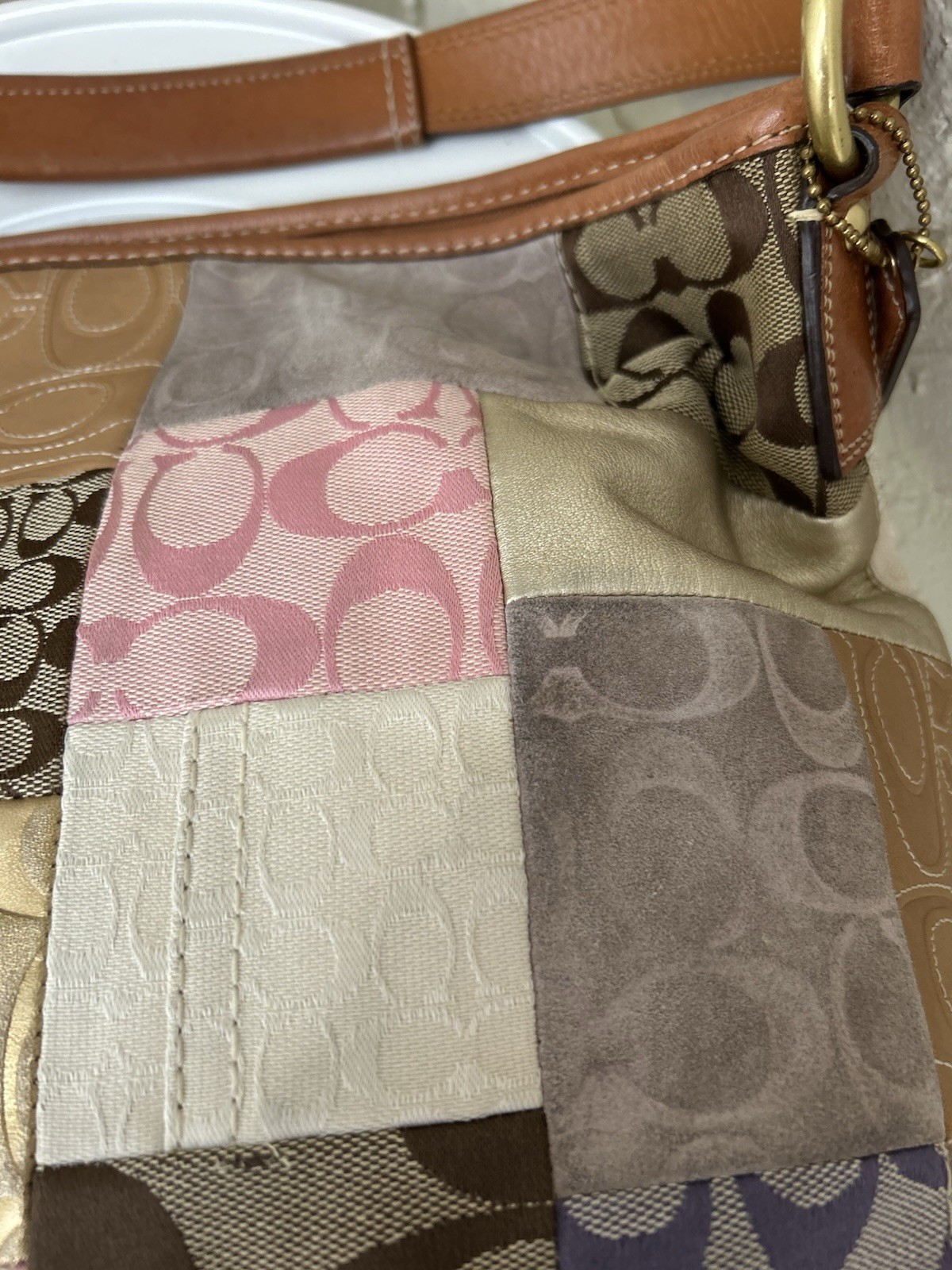 Coach patchwork Tote Bag From 2008 - image 8