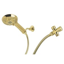 Kingston Brass KX1542BD Vilbosch Multi-Function Hand Shower Kit, Polished Brass