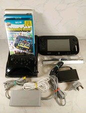 Wii U Deluxe Console Bundle - 32GB - Premium Black - Games x3 - Tested + Reset