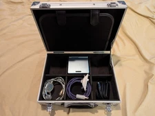 Nintendo GBA SP - AGS-101 - Pearl Blue w/ Case, GC Cable, Charger, & Link Cable