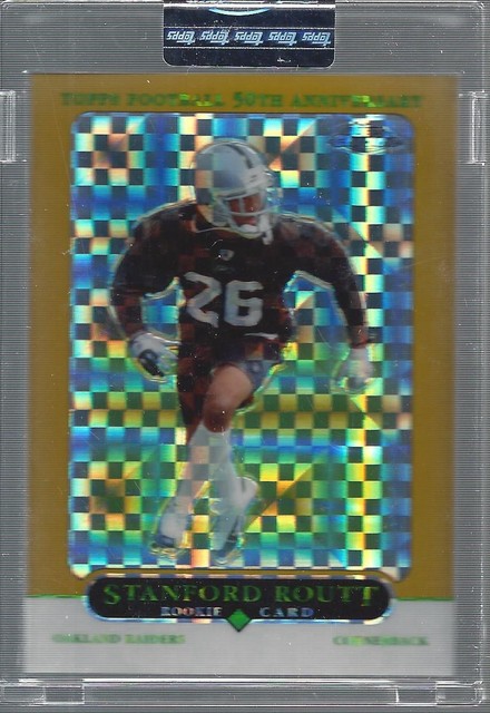 2005 Topps Chrome Gold Xfractors #261 Stanford Routt /399 - FB