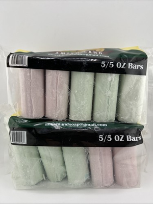#ad #ad 2 BAGS Amish Land Bar Soap 5 Large Bars Each 10 Bars TOTAL $21.99