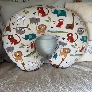 Boppy Nursing Pillow Jungle Animals Print Baby Support Cushion 22.5"x18"