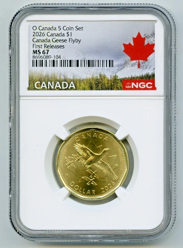 Photo of a 2026-O Canada Loonie from an eBay listing that sold on Jul 18, 2026
