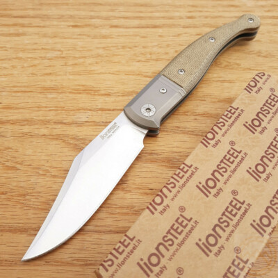 LionSTEEL Gitano Slip Joint Folding Knife 3.25'' Niolox Tool Blade Micarta Handle