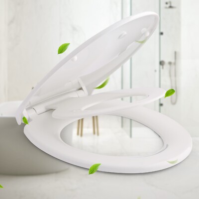 Toilettendeckel Mit Kindersitz Und Absenkautomatik – WC-Sitz D-Form, Litake Weiß Toilettendeckel Kindersitz