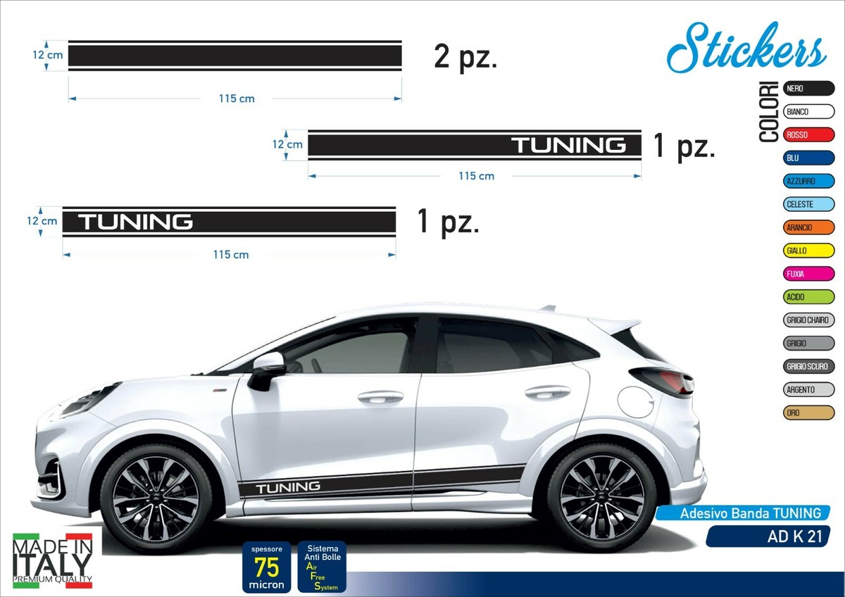 Adesivo Fascia Striscia Parasole Most Wanted Sticker Decal
