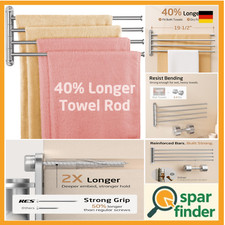 Edelstahl Handtuchhalter | 180° Drehbar | 50CM Schwenkstange