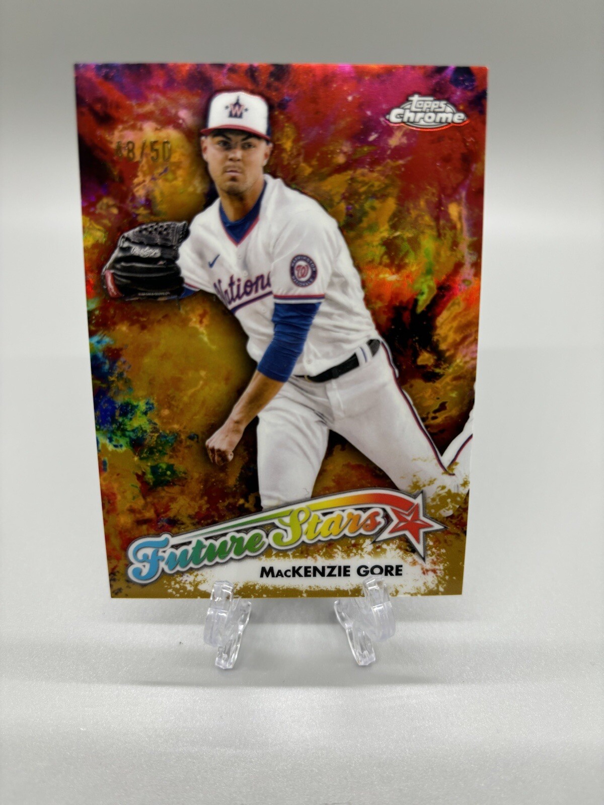 2023 Topps Chrome MacKenzie Gore Future Stars Gold  /50 Nationals