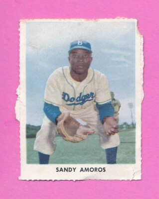 SANDY AMOROS CARIBBEAN HOF 1955 GOLDEN STAMPS
