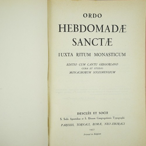 Ordo Hebdomadae Sanctae. 1957 - Imagen 2 de 9