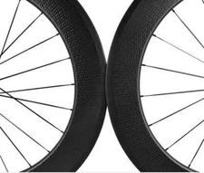 700c Road Bicycle Carbon Wheels Depth 80mm Width 23mm Tubular 20 24 Holes