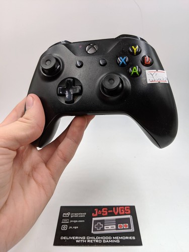 XBONEA - Microsoft XBOX One Controller Black "Y" NOT WORKING AS IS FOR PARTS