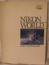 1985 Nikon World, guide to SLR photography, nice