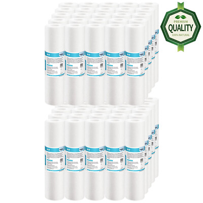 1/5/10/20/25/50 Micron 10x2.5'' PP Sediment Water Filter Whole House NSF 1-50Pack