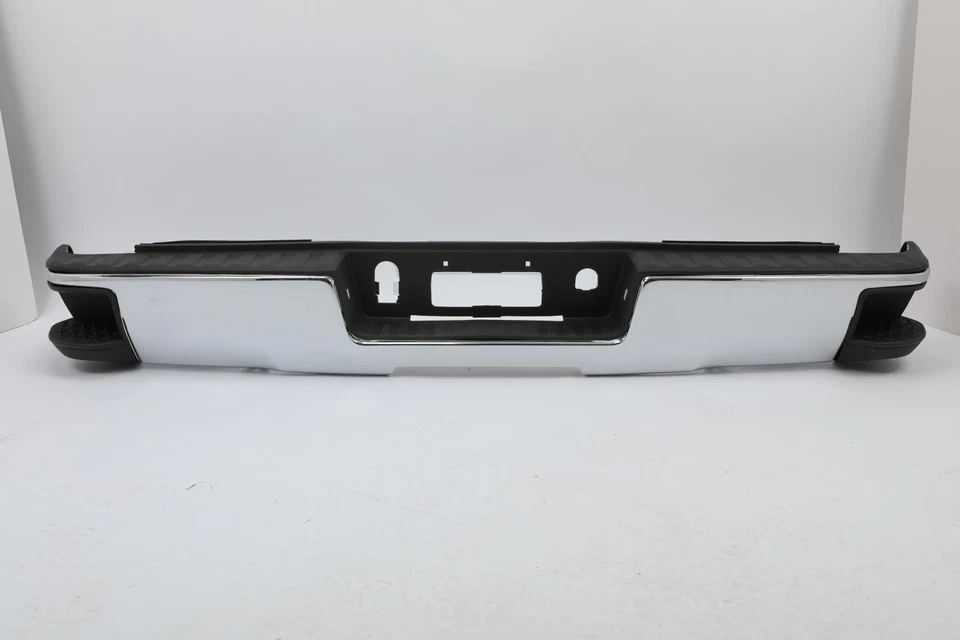 For 2014-2018 Chevy Silverado GMC Sierra 1500 Chrome Rear Bumper w/ Conner Steps - Image 2 of 4