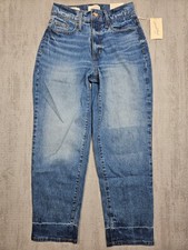 Universal Thread Women's High Rise Vintage Straight Jeans Size 0 Blue
