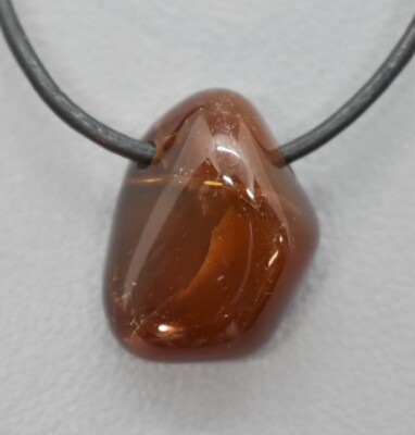 +Natur+ SARDER Freeform EDELSTEIN-ANHÄNGER TROMMELSTEIN-gebohrt + Lederband #R9