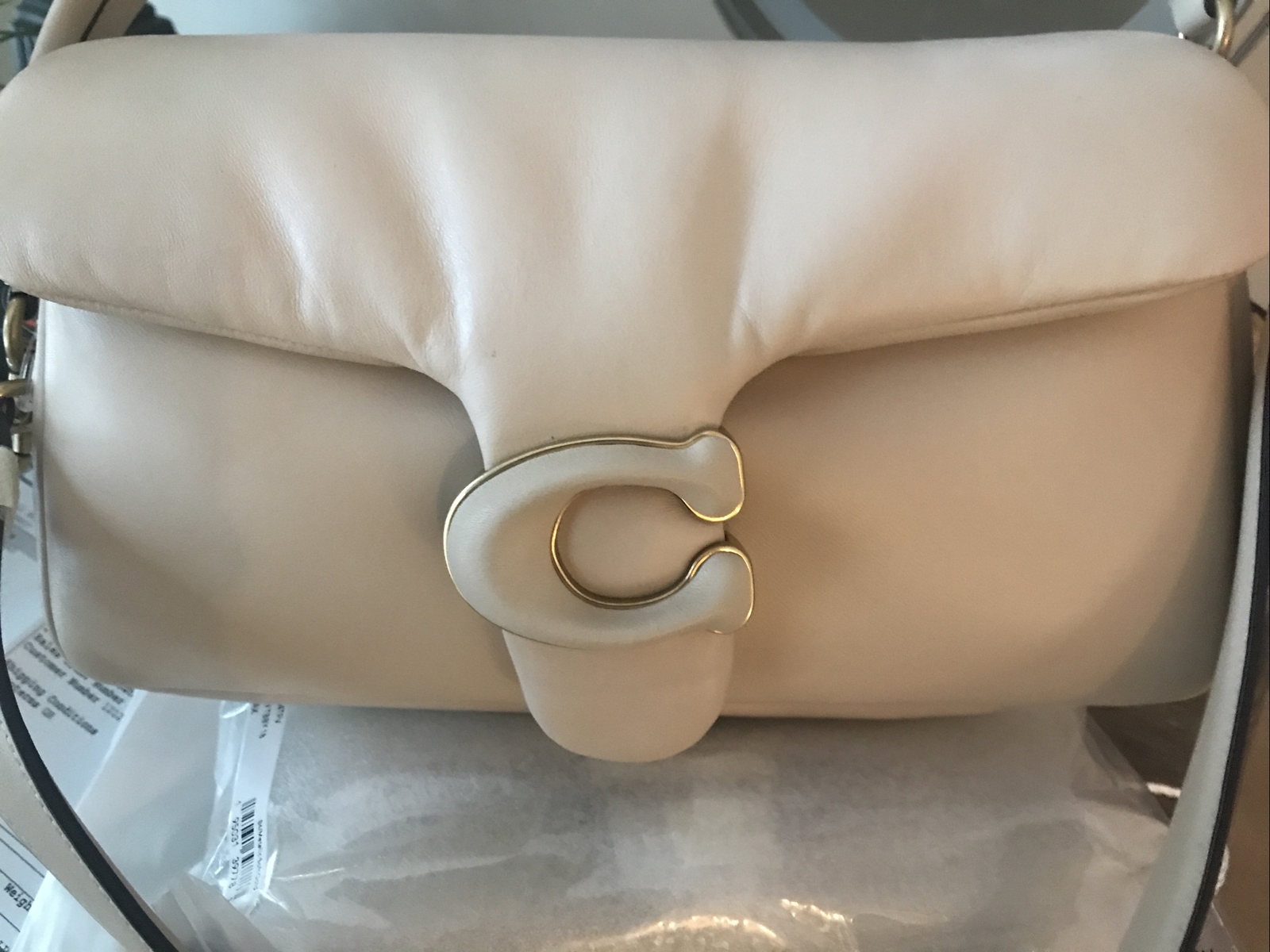 NWT Coach Pillow Tabby Brass/Ivory C0772 Shoulder Bag 26 image 8