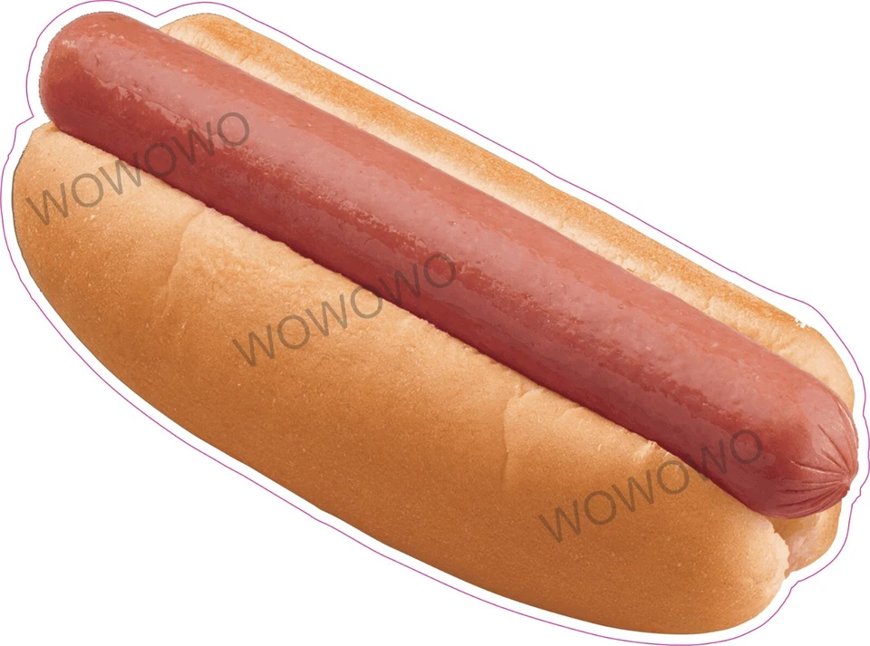 Catering van unit sticker Hot Dog plain frankfurter roll trailer decal hot food